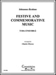 FESTIVE AND COMMORATIVE MUSIC TUBA ENSEMBLE P.O.D. cover